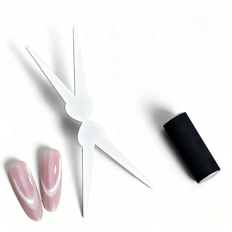 Nail Art Full Color - ダブルヘッドネイルマグネットフレンチシェイプ強力3Dキャッツアイマグネットネイルアートジェルポリッシュ磁気マニキュアアクセサリーツールセット