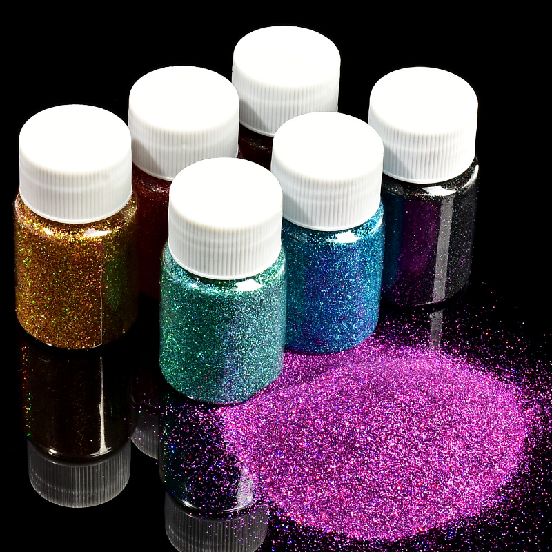 Nail Art Inspo - 30ML DIY 釣り餌レーザーグリッター 長持ちし、色褪せしにくい ソフトベイト作成、ネイルアートデコレーション、パーティーデコレーション用