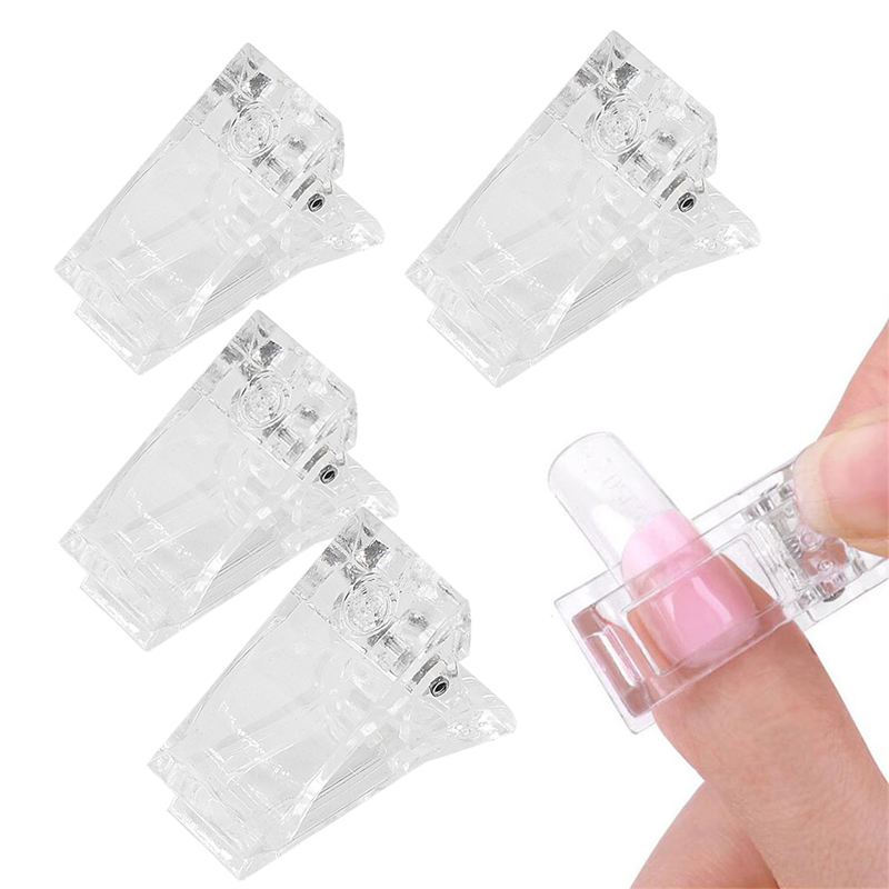 Nail Art Xl - アクリル製ネイルクリップ透明ゲルクイックビルディング爪先端クリップ爪延長uvクランプマニキュアアートビルダーツールセット