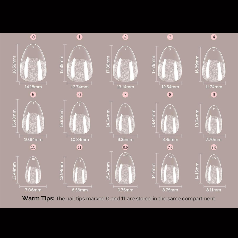 超短いアーモンド型Xスタイルネイルチップ - 120ピース、 - Nail Art Xl のレビューと価格