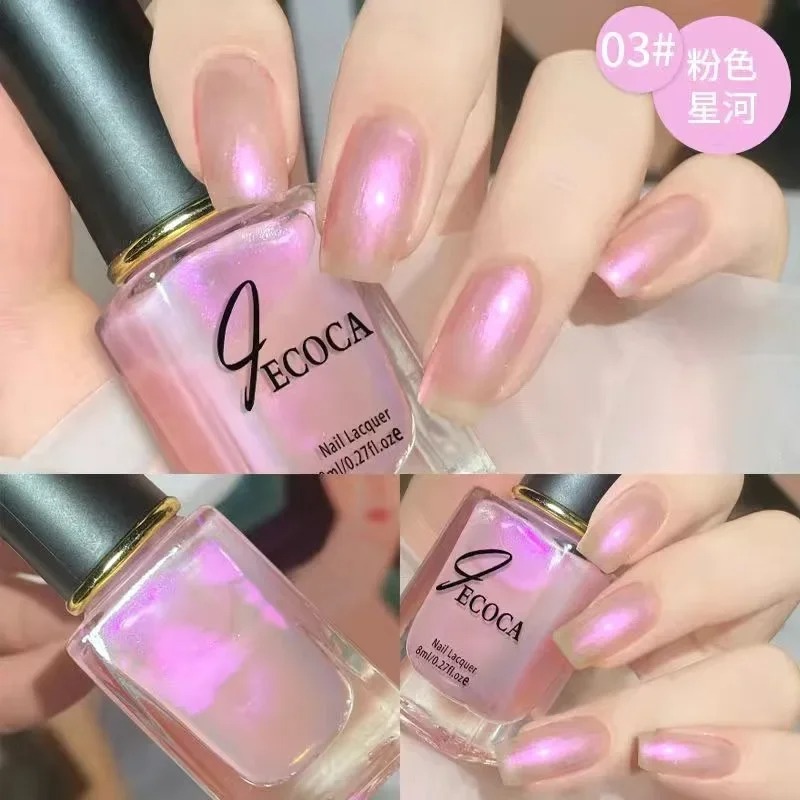 レーザーグリッターマニキュア,3 in 1,水ベース,8ml - Nail Art Rainbow のレビューと価格