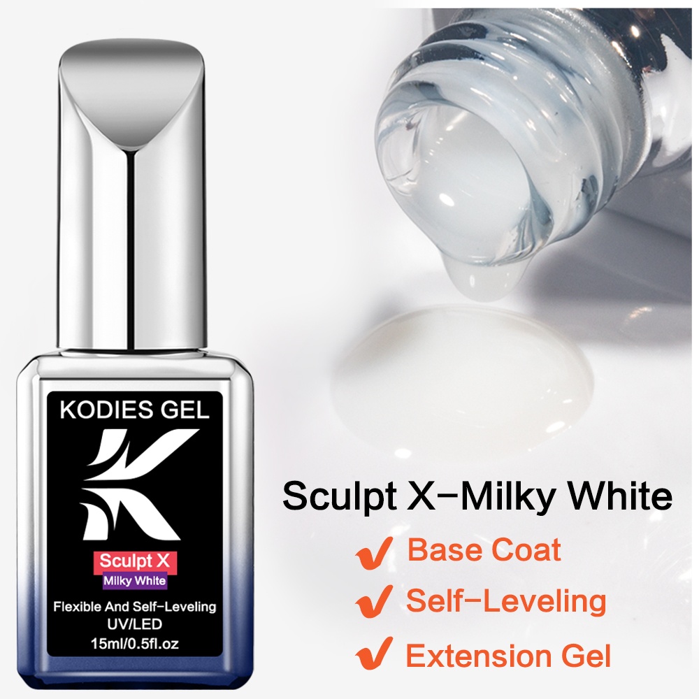 KODIESジェルビルダーネイルジェルインアボトルミルキーホ - Nail Art Xl のレビューと価格