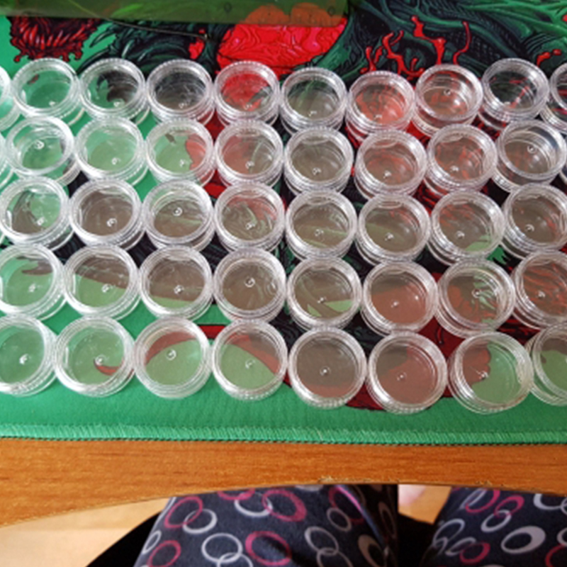 50 個の空の透明なプラスチック化粧品瓶ポット詰め替え可能な - Nail Art Inspo のレビューと価格