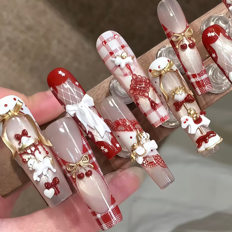 夢のようなユニコーン虹色の馬蝶ネクタイキャンディービーンカル - Nail Art Rainbow のレビューと価格