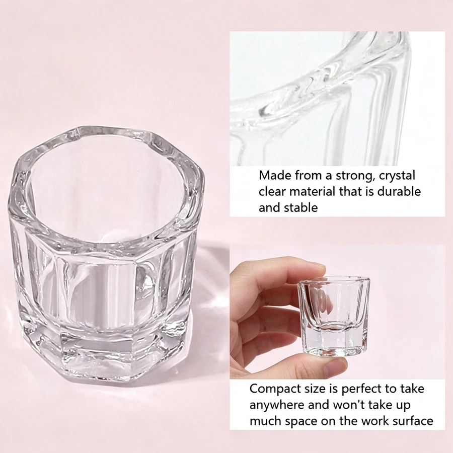 クリアクリスタルガラスダッペンディッシュ、アクリルパウダー液 - Acrylic Powder Clear のレビューと価格