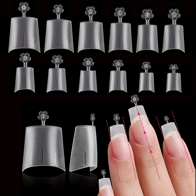 ミディアムスクエアネイルアートフェイクネイルステッカー、ソフ - Nail Art Xl のレビューと価格