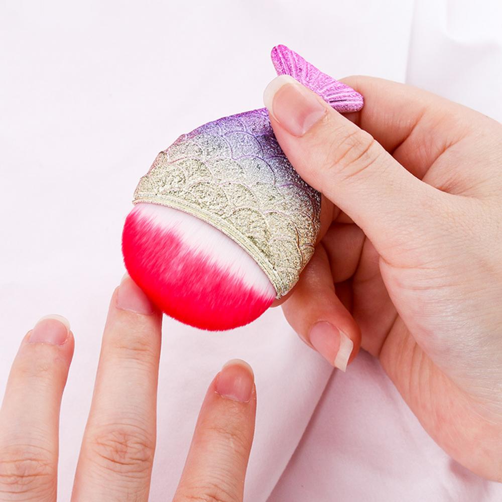メイクブラシマーメイドテールデザインソフトネイルアートブラシ - Nail Art Xl のレビューと価格