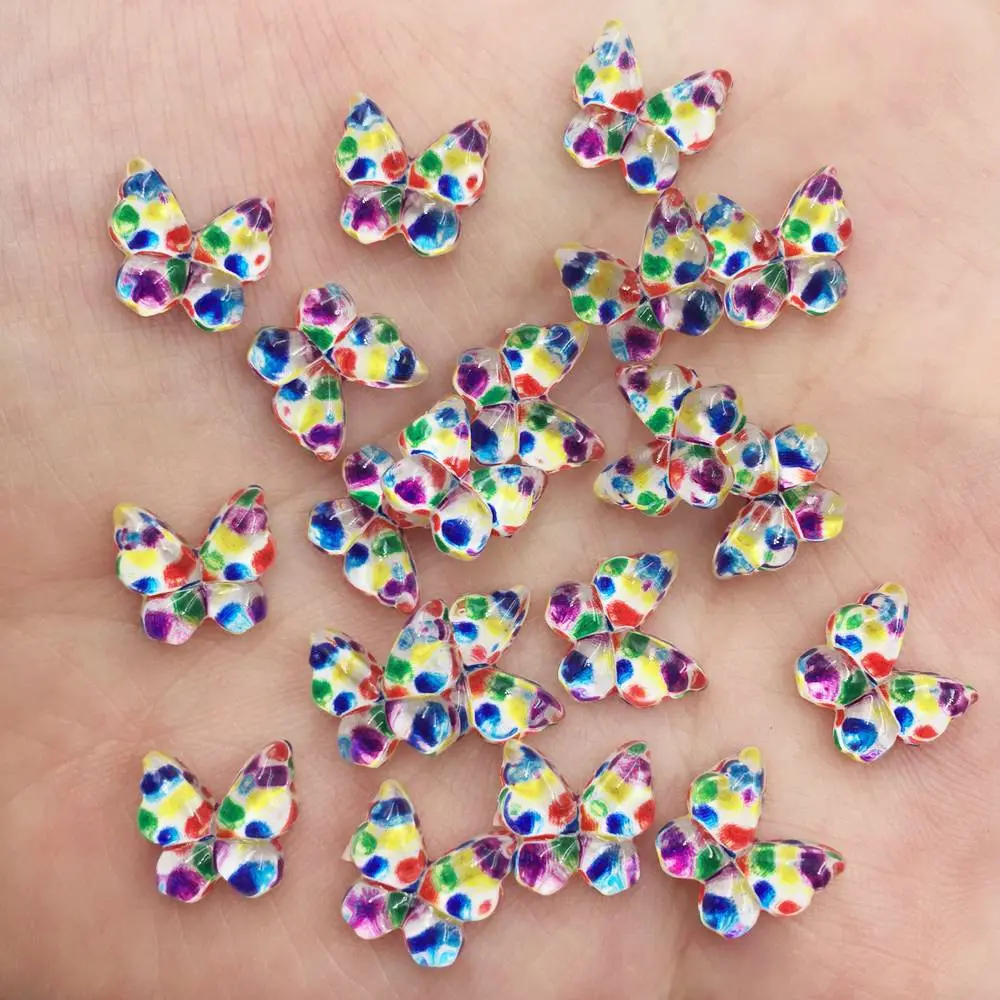 カワイイミニバタフライフラットバックラインストーン、レジング - Nail Art Inspo のレビューと価格