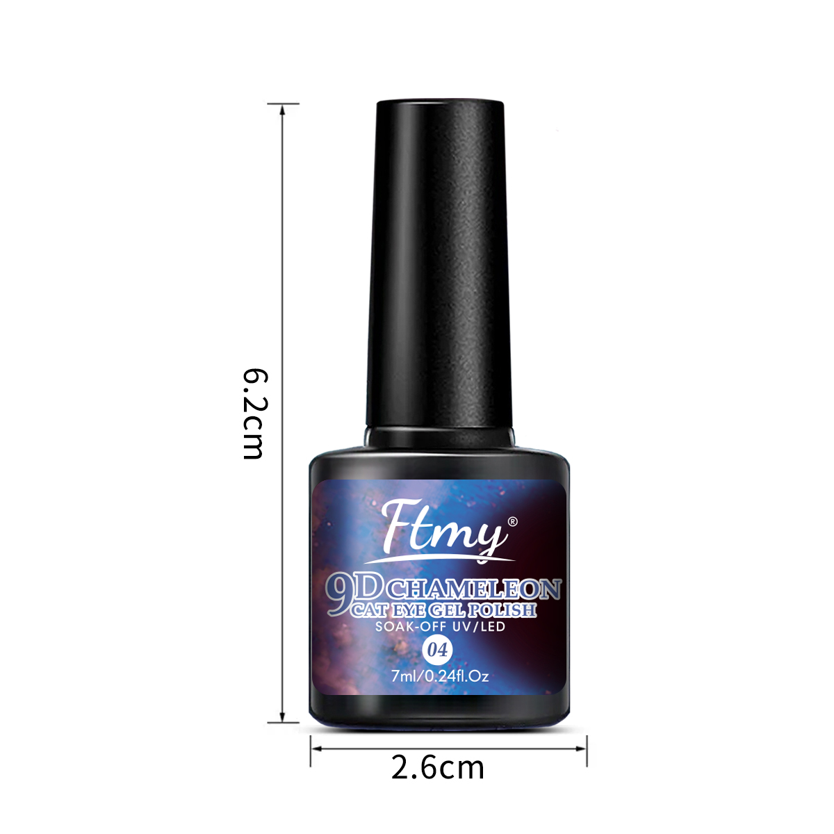 7ml レインボーマグネットネイルジェル、マグネットキャッツ - Nail Art Rainbow のレビューと価格