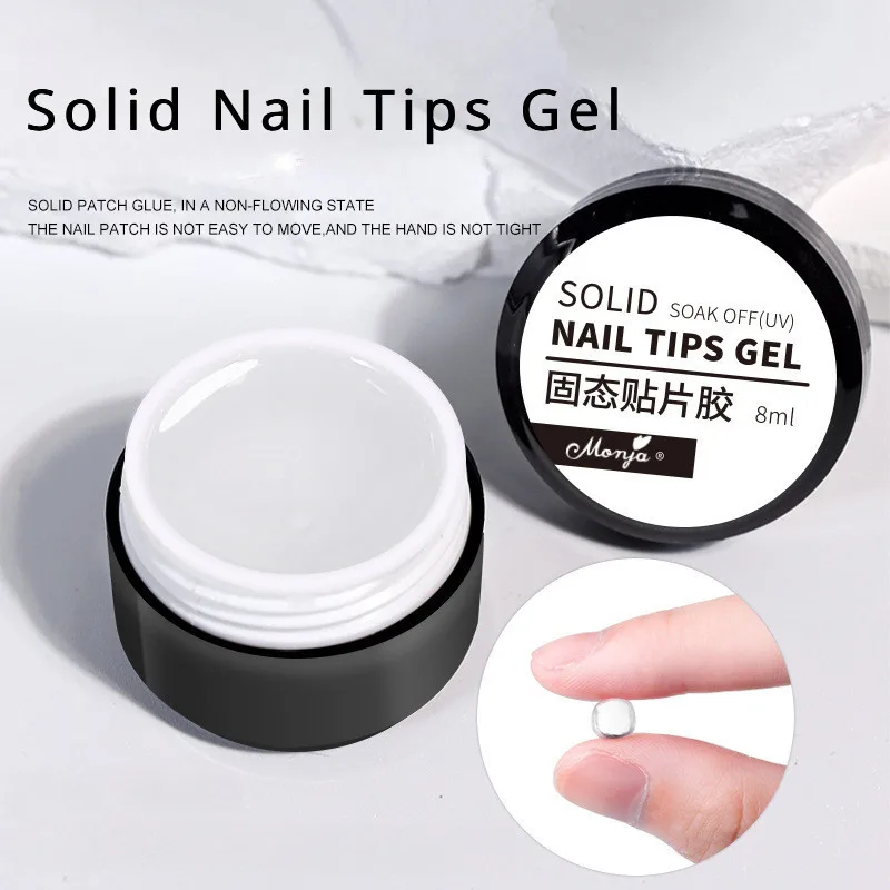 3 ピース/セットソリッドネイルチップジェルソリッドステッカ - Nail Art Full Color のレビューと価格