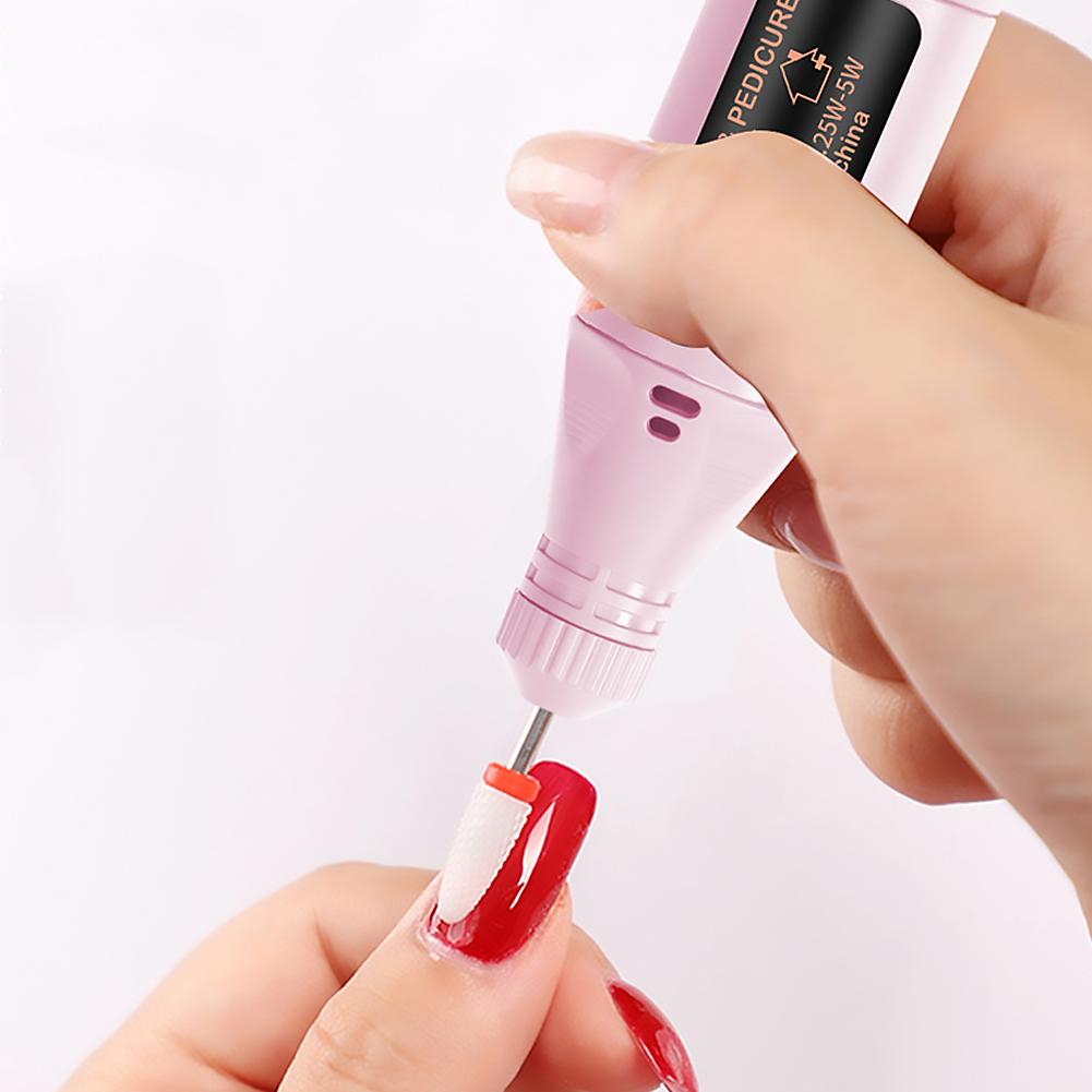 ポータブル電動ネイルドリルペン USB ミニ E ファイルサ - Nail Art Full Color のレビューと価格