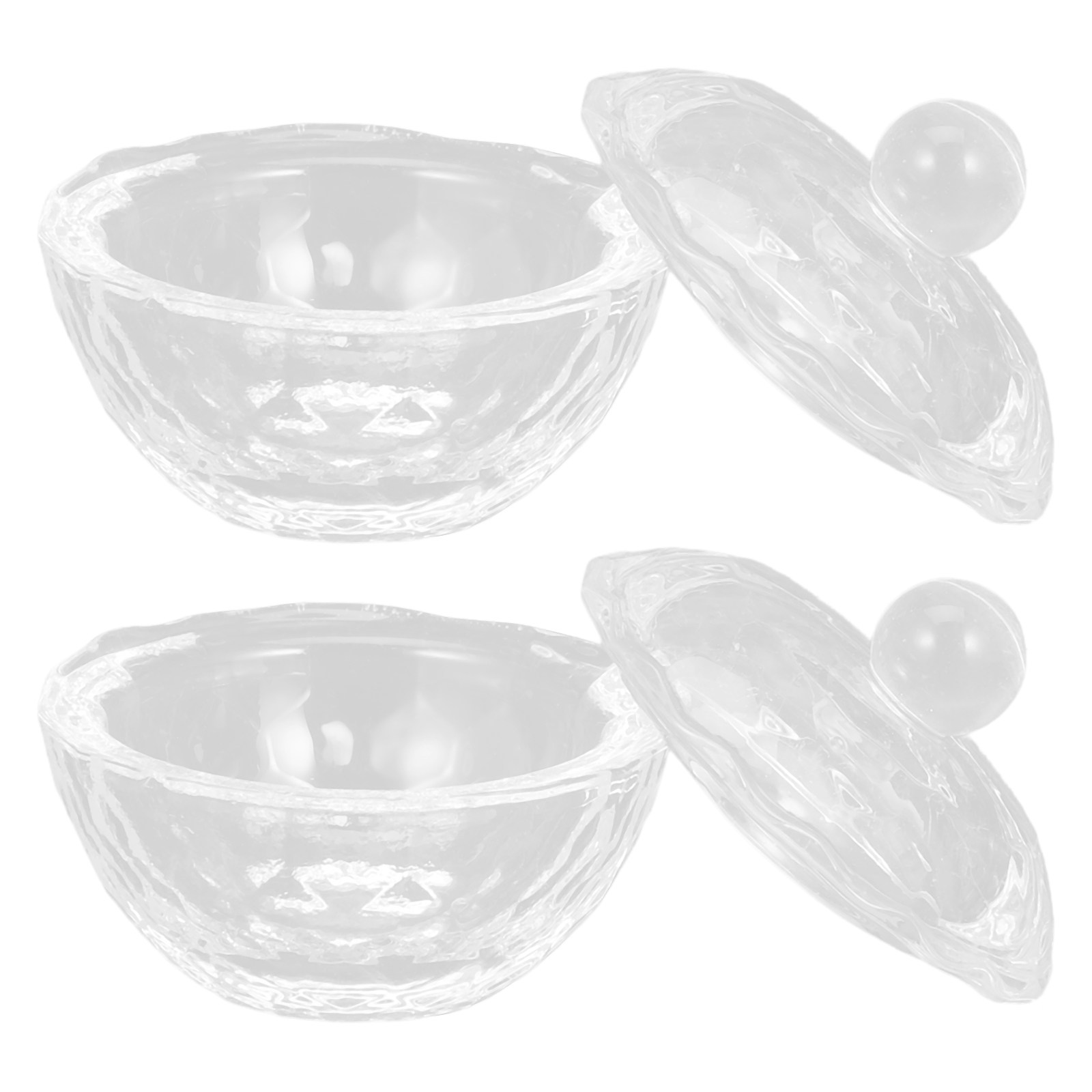 2個入りネイルアートクリスタルカップ クリアミニガラスカップ - Acrylic Powder Clear のレビューと価格