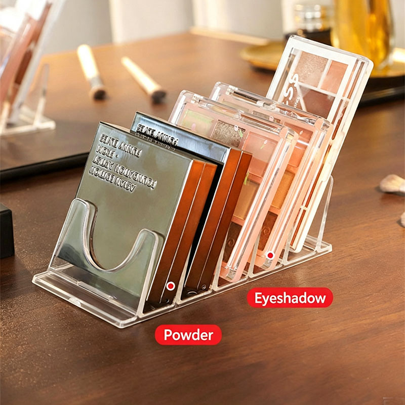 クリアアクリル製アイシャドウパレット収納ラック 6グリッド分 - Acrylic Powder Clear のレビューと価格