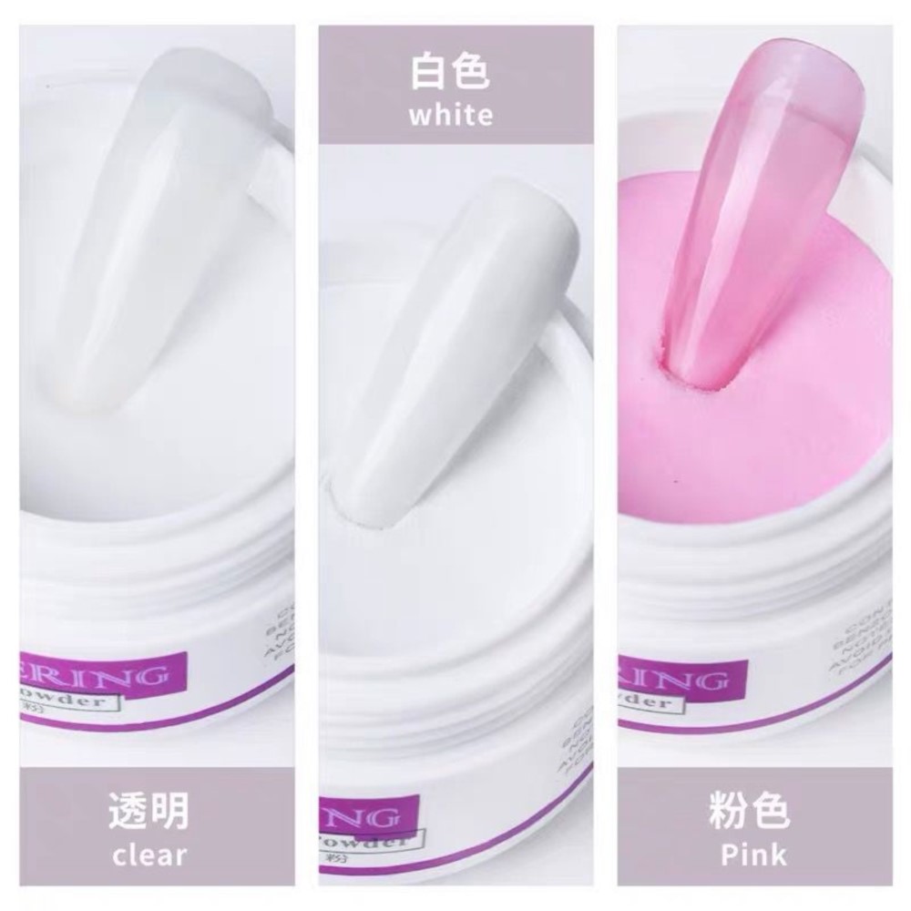プロのアクリルポリマーパウダー,マニキュアエクステ,3Dネイ - Acrylic Powder Clear のレビューと価格