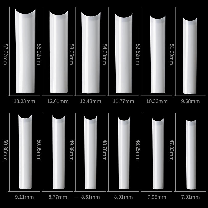 偽の正方形のネイルチップ,500個,短くて角度のない,フラン - Nail Art Xl のレビューと価格
