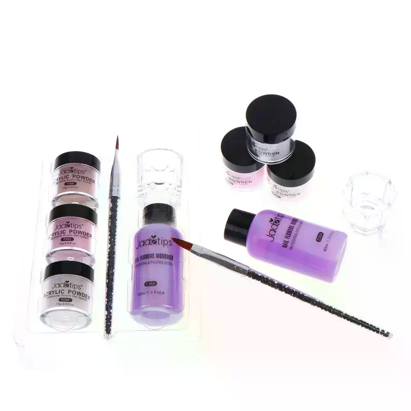 アクリルネイルパウダーシステム クリアホワイトピンクグリッタ - Acrylic Powder Clear のレビューと価格
