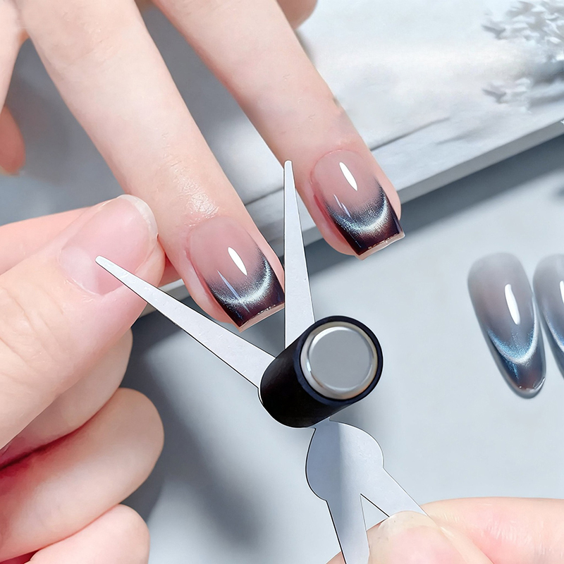 ダブルヘッドネイルマグネットフレンチシェイプ強力3Dキャッツ - Nail Art Full Color のレビューと価格