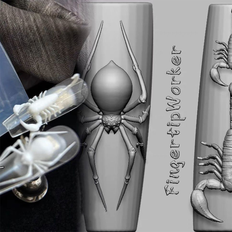 3D スパイダーサソリシリコーンネイルモールド DIY ダー - Nail Art Inspo のレビューと価格