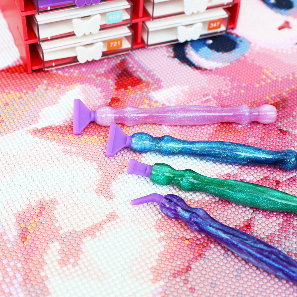 Homfun-多機能チップ付きダイヤモンドペイントペンセット - Nail Art Full Color のレビューと価格