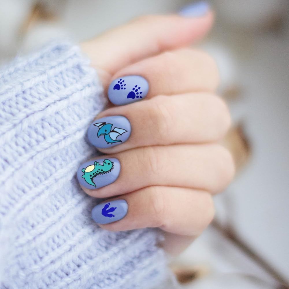 3 個の恐竜ネイルスタンピングプレートかわいい小さな恐竜ネイ - Nail Art Inspo のレビューと価格
