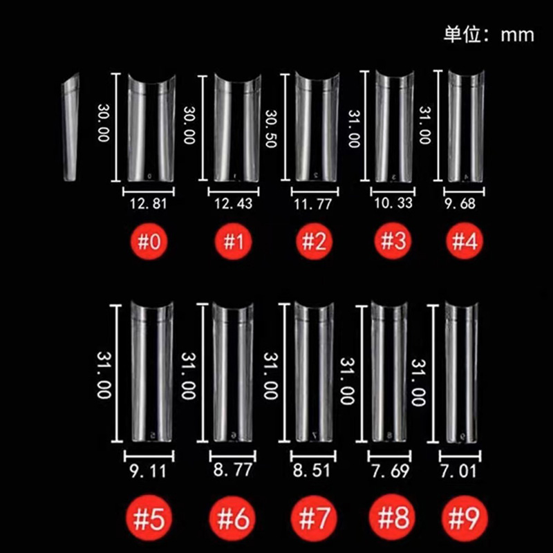 偽のアクリルネイル,500個,湾曲した正方形,つけ爪,マニキ - Nail Art Xl のレビューと価格