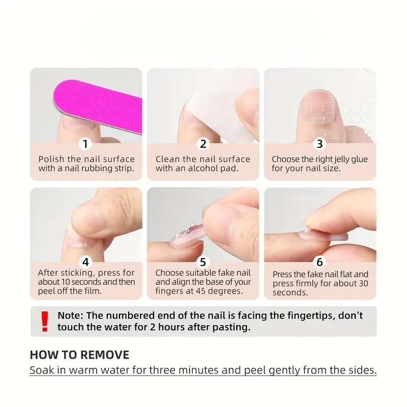 10個入り純手作業でプレスされたショートスクエアネイルアート - Nail Art Inspo のレビューと価格