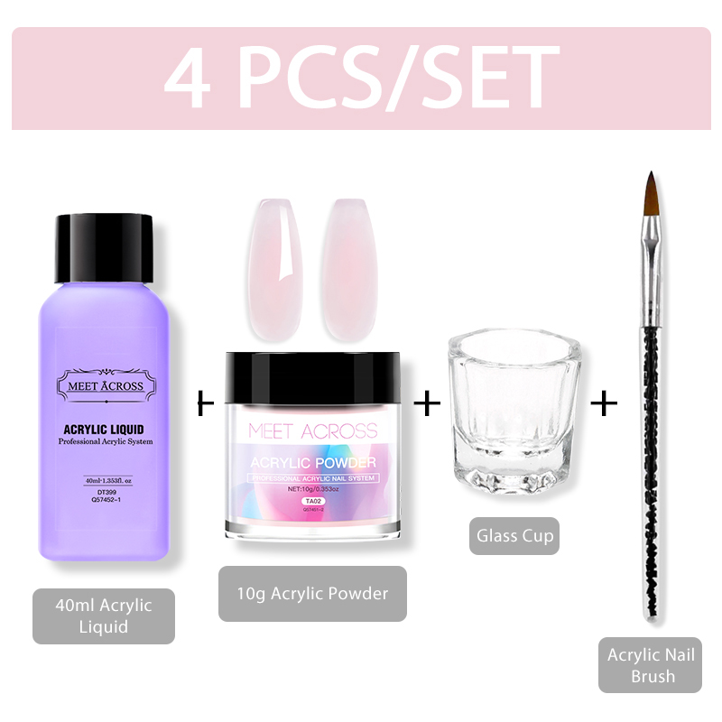 ミートアクロスアクリルパウダークリスタルフラワー彫刻ネイルア - Acrylic Powder Clear のレビューと価格