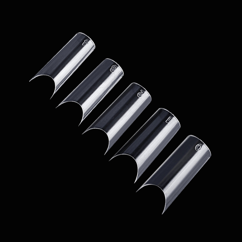 500 個 XL ロング偽ネイルのヒント C カーブ人工正方 - Nail Art Xl のレビューと価格